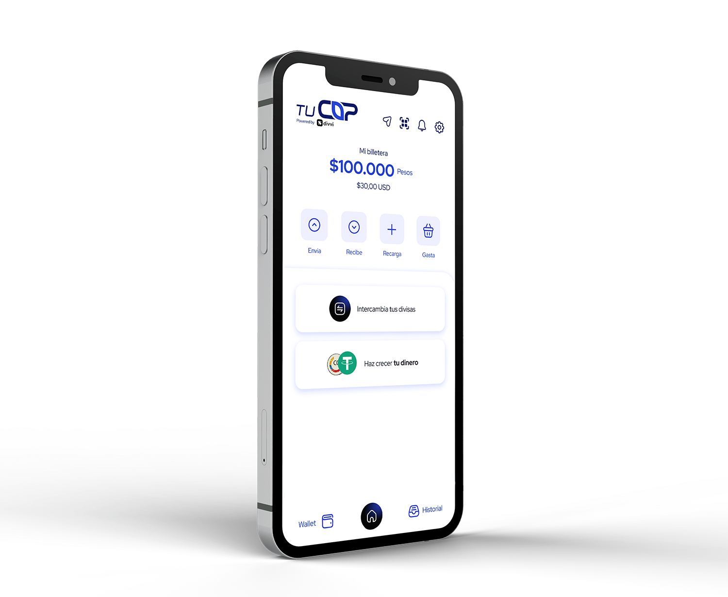 App TuCOP en un telefono